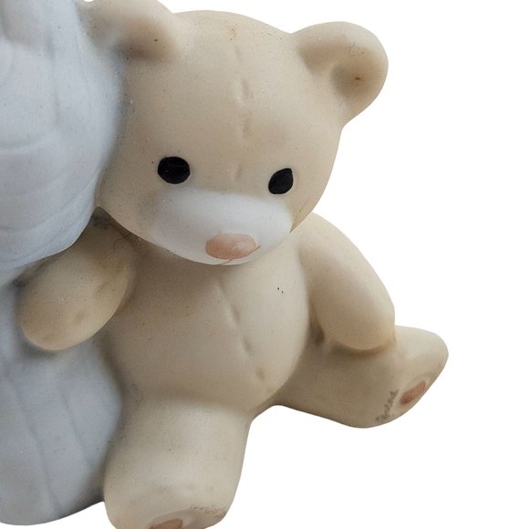 Homco Boy Praying 1433 Teddy Bear Bedtime Porcelain Figurine Vintage Sticker - Picture 7 of 9
